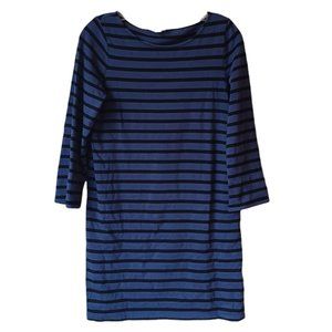 Boden Blue And Black Striped Dress Size 2